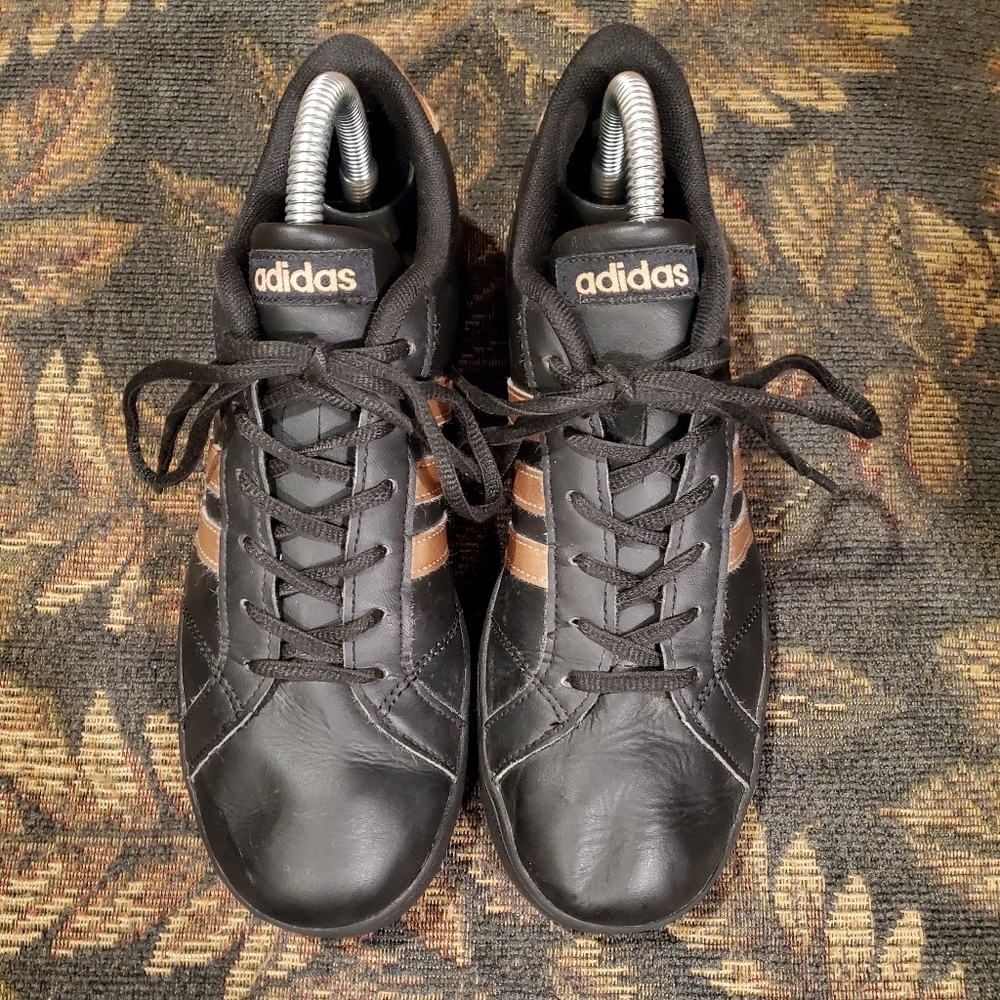 Adidas Men's Black Grand Court Sneaker Legend